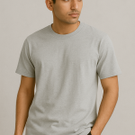 Heather grey regular fit tee