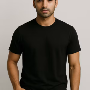 T-shirts men online in Pakistan – Plain Black Men’s T-shirt