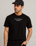 Black men’s t-shirt online with Not From Paris Madame print – Mekasually