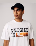 Graphic men’s t-shirt online with Outside In sun print – Mekasually