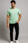 T-shirts men online in Pakistan – Sea Green cotton-poly t-shirt by Mekasually