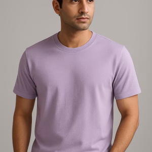 Lilac round neck T-shirt for men in Pakistan – Mekasually