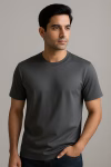Steel Grey Round Neck Men’s T-Shirt for Men by Mekasually in Pakistan