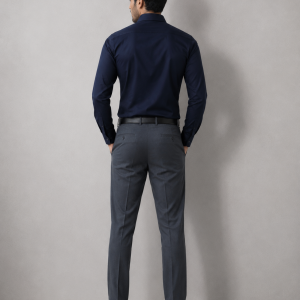 Navy blue shirt back