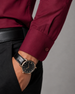 Maroon Cotton Formal Shirt - Image 2