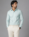 Mint Green Cotton Formal Shirt