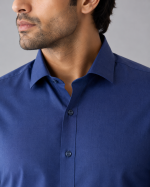 Blue Chambray Formal Shirt - Image 2