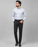 Light Blue Grey Cotton Formal Shirt