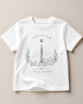 White Kids 14 August t-shirt with Minar-e-Pakistan graphic